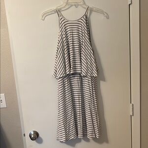 American Eagle, black white Striped Sleeveless Dress M
